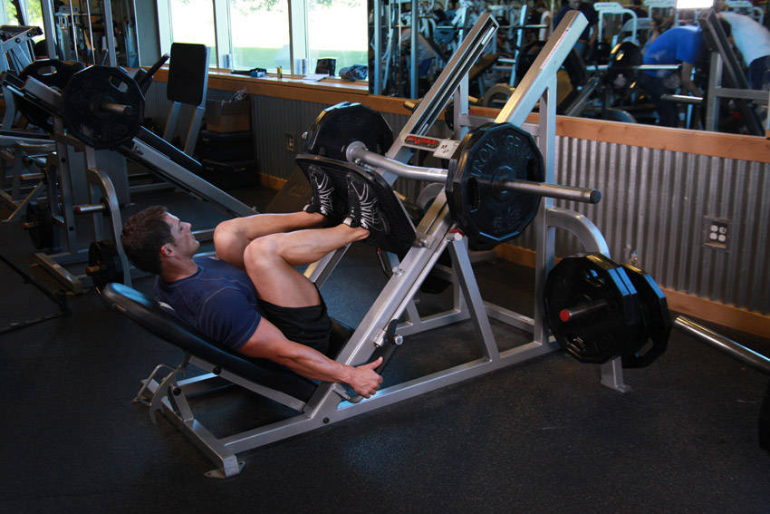 Leg Press: finish position